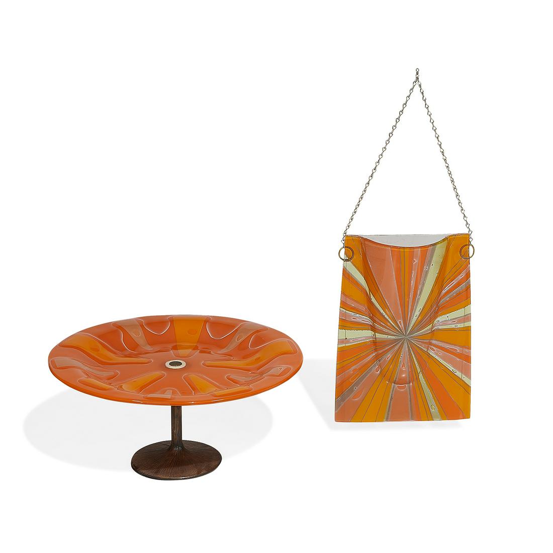 Michael & Frances Higgins stand and wall pocket (1 of 2)