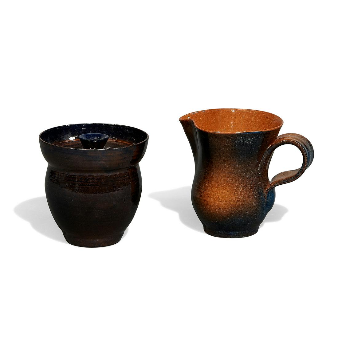 Edwin & Mary Scheier creamer and sugar bowl (1 of 2)