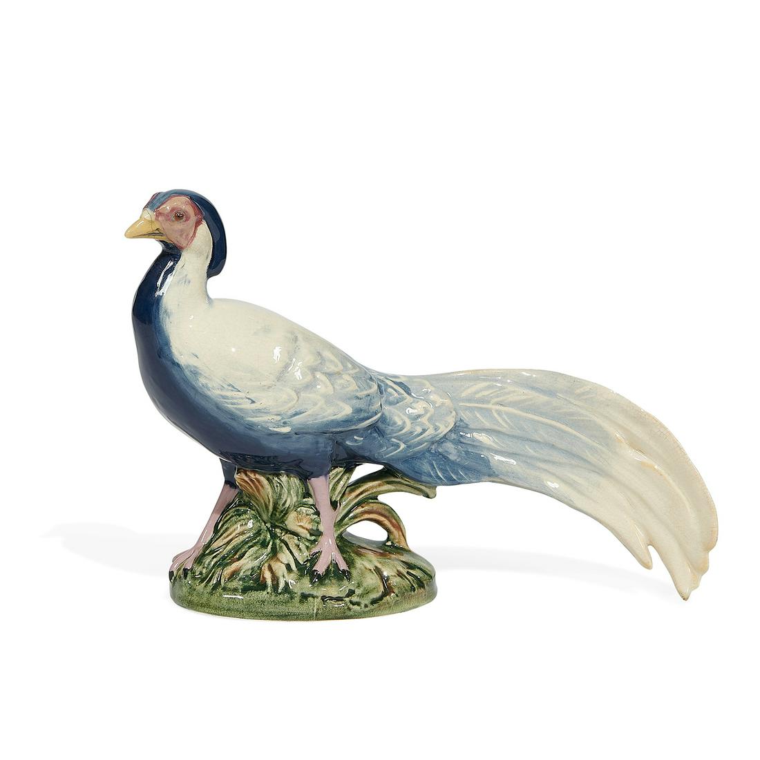 Weller Pottery Co. Brighton pheasant figure (1 of 3)