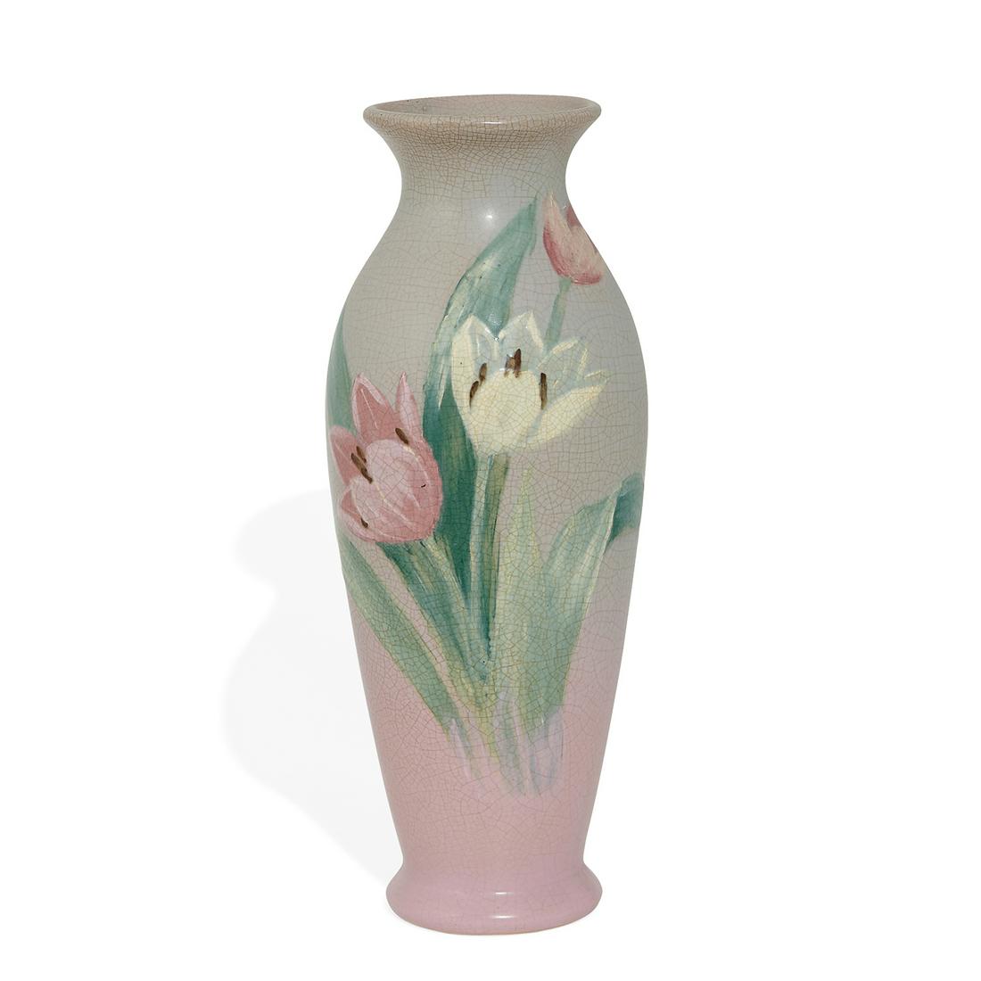 Hester Pillsbury, Weller Pottery Co. Hudson vase (1 of 4)