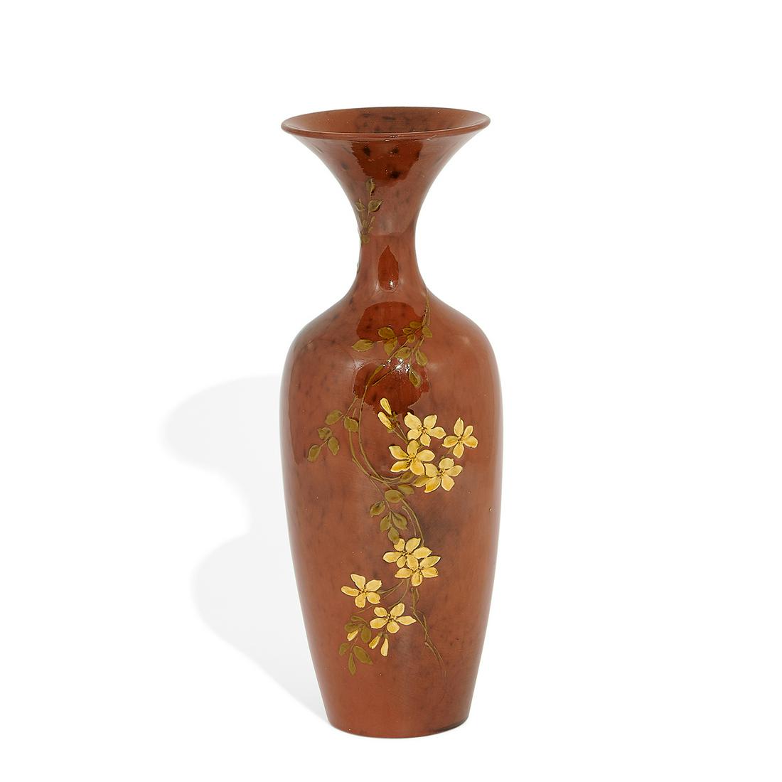 Laura Fry, Rookwood Dark Standard Glaze vase (1 of 3)