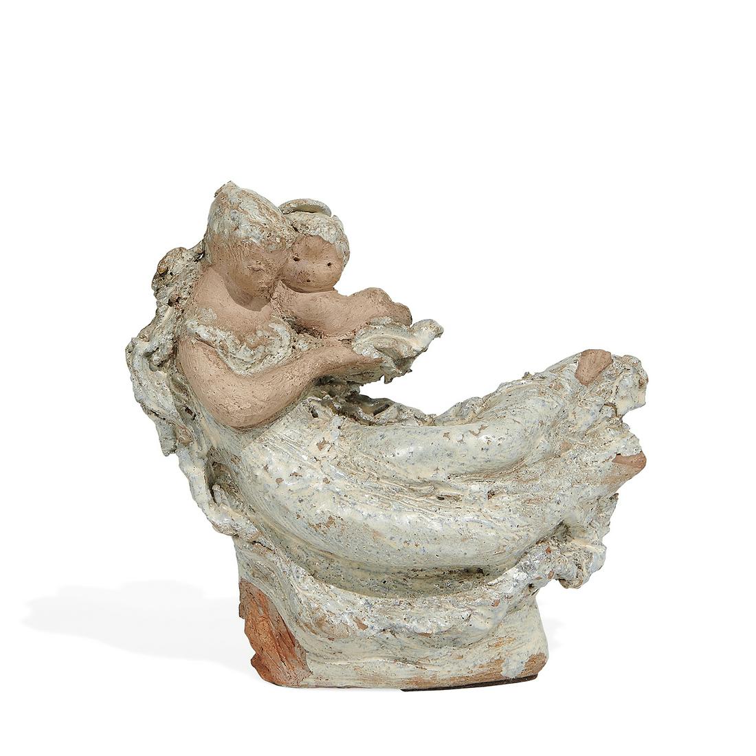 Thelma Frazier Winter carved and glazed figure (1 of 6)