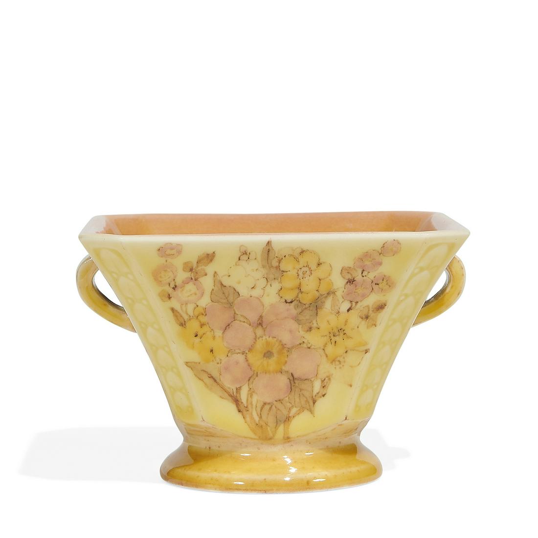 Sara Sax, Rookwood Pottery four-sided vase (1 of 3)