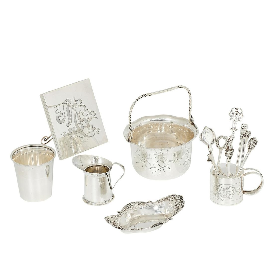 Miscellaneous sterling silver articles, six (1 of 6)