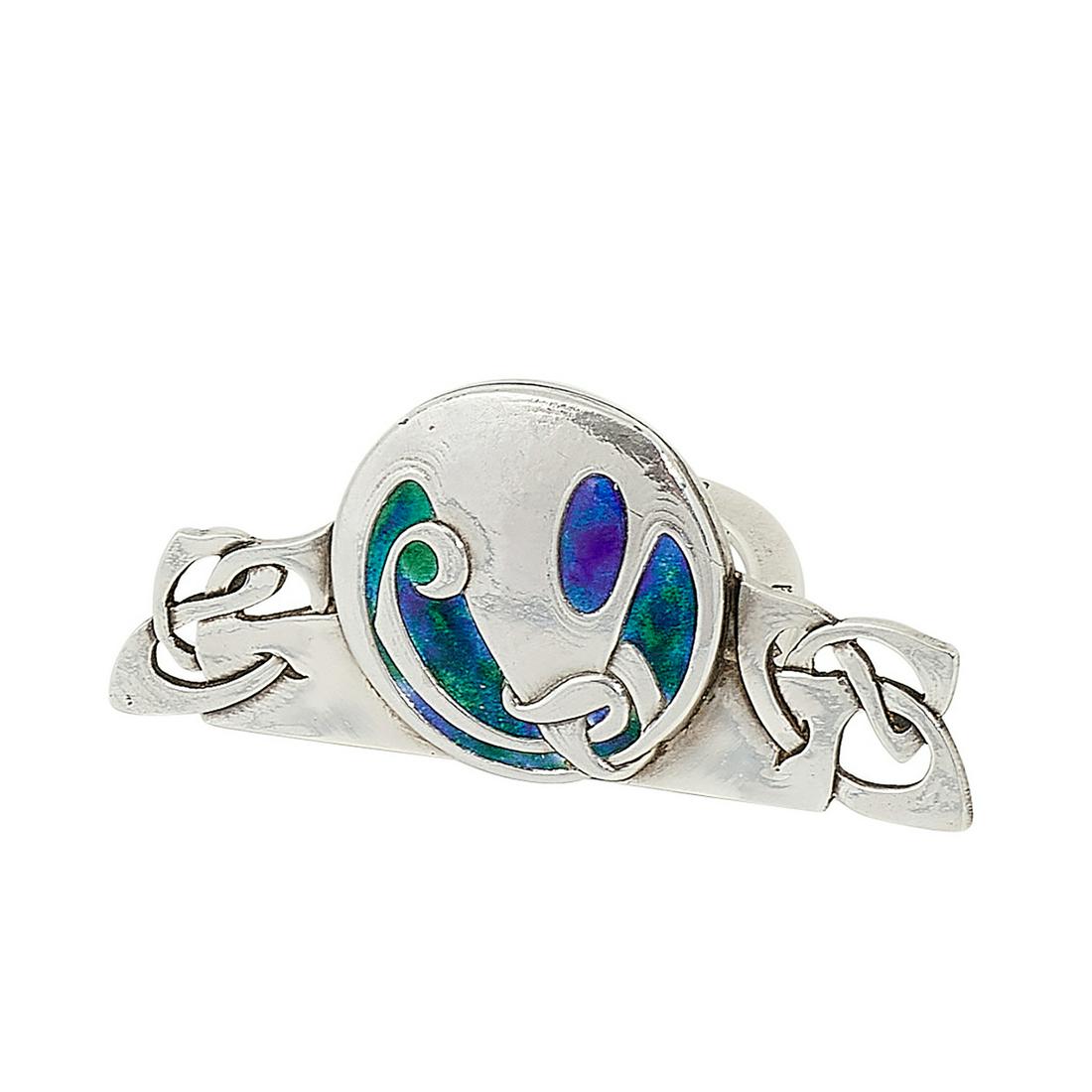 Archibald Knox place card holder, Celtic motif (1 of 3)