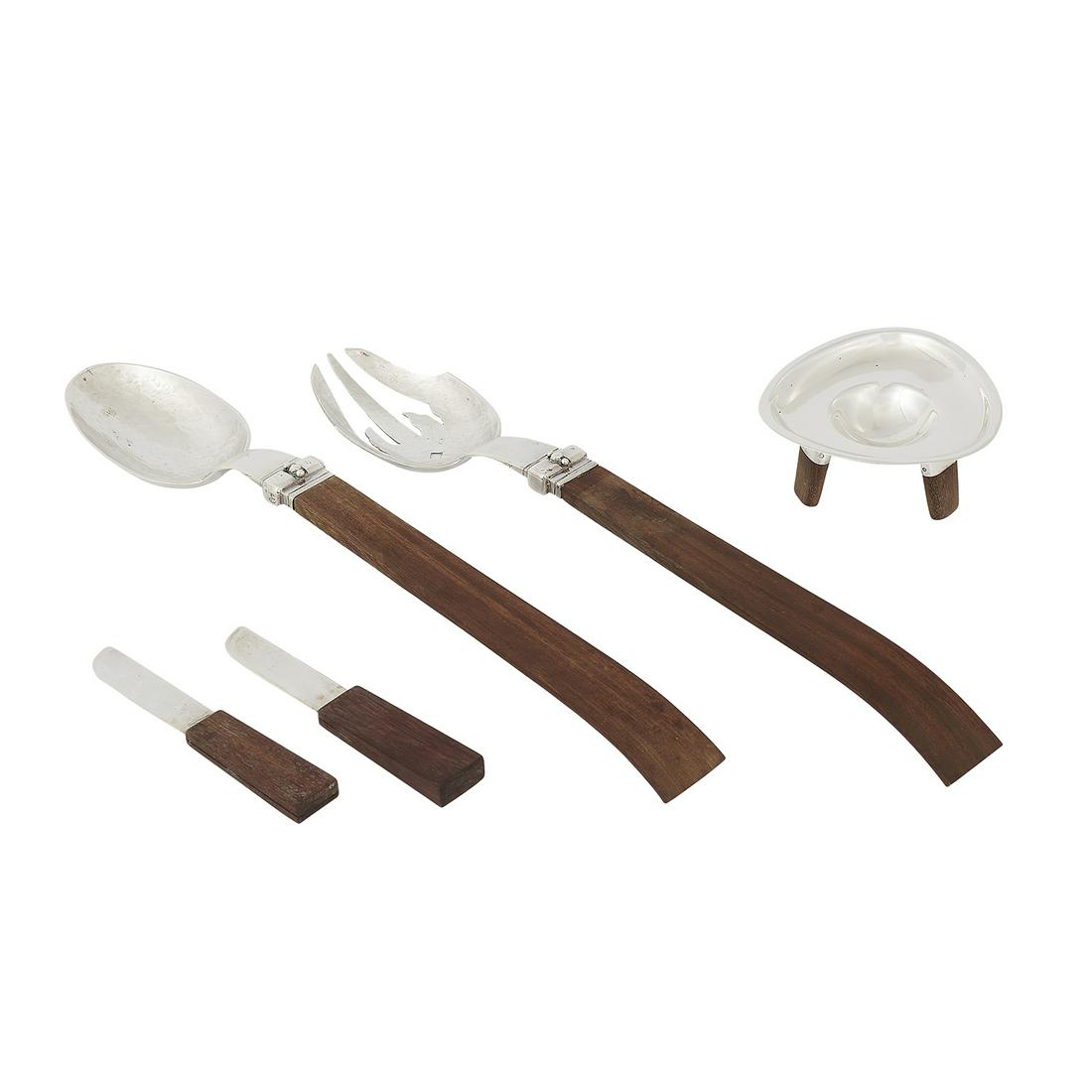 William Spratling wood mounted articles, five (1 of 4)