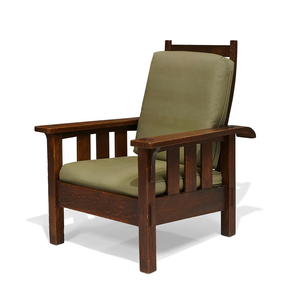 Stickley Brothers Morris chair, #343 (1 of 2)