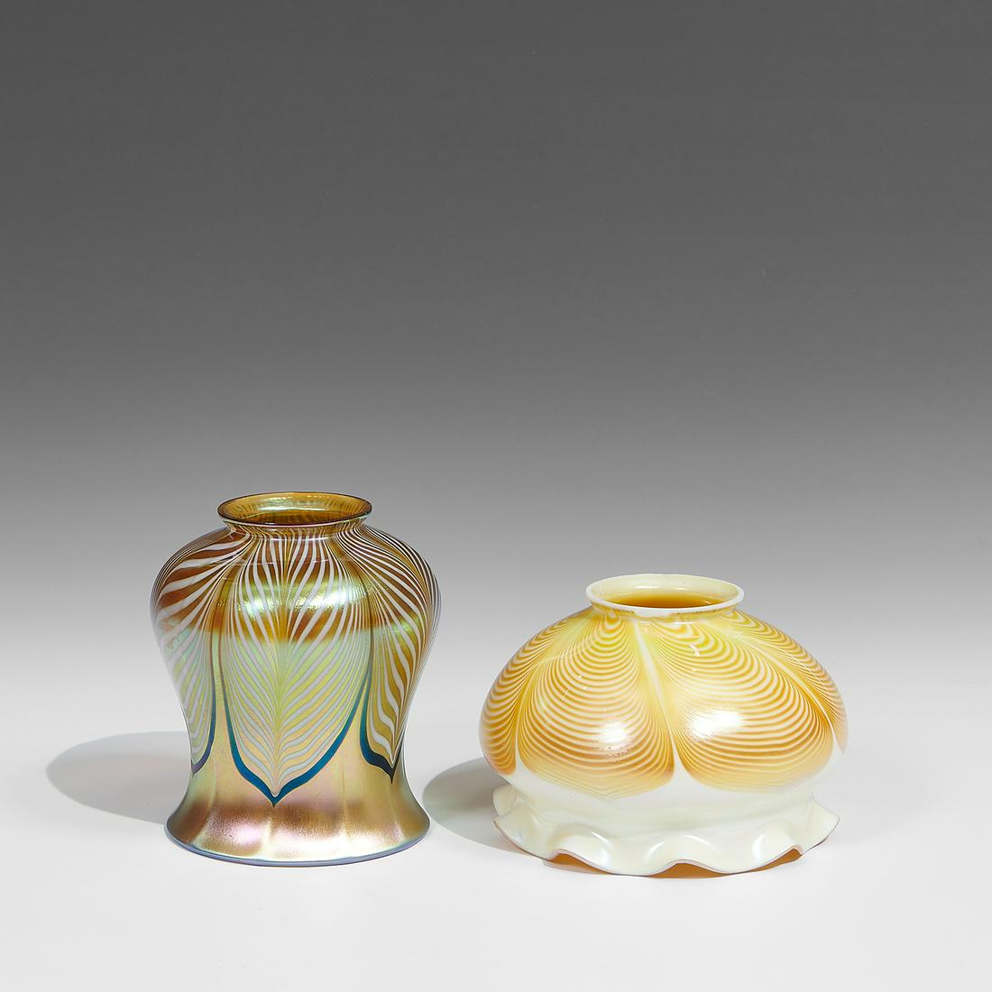 Steuben Glass Works shades, two (1 of 3)