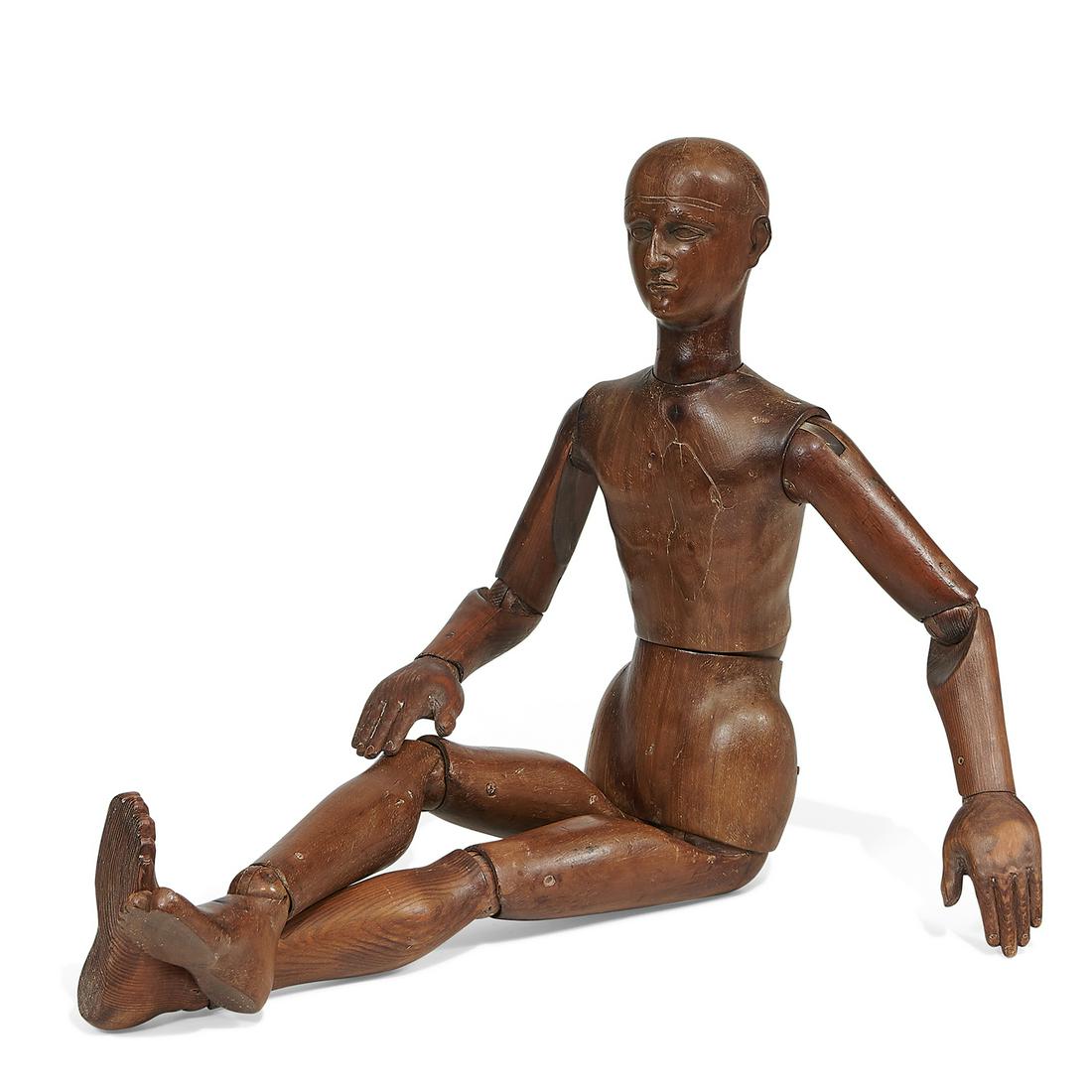 Antique, likely French artist's mannequin (1 of 9)