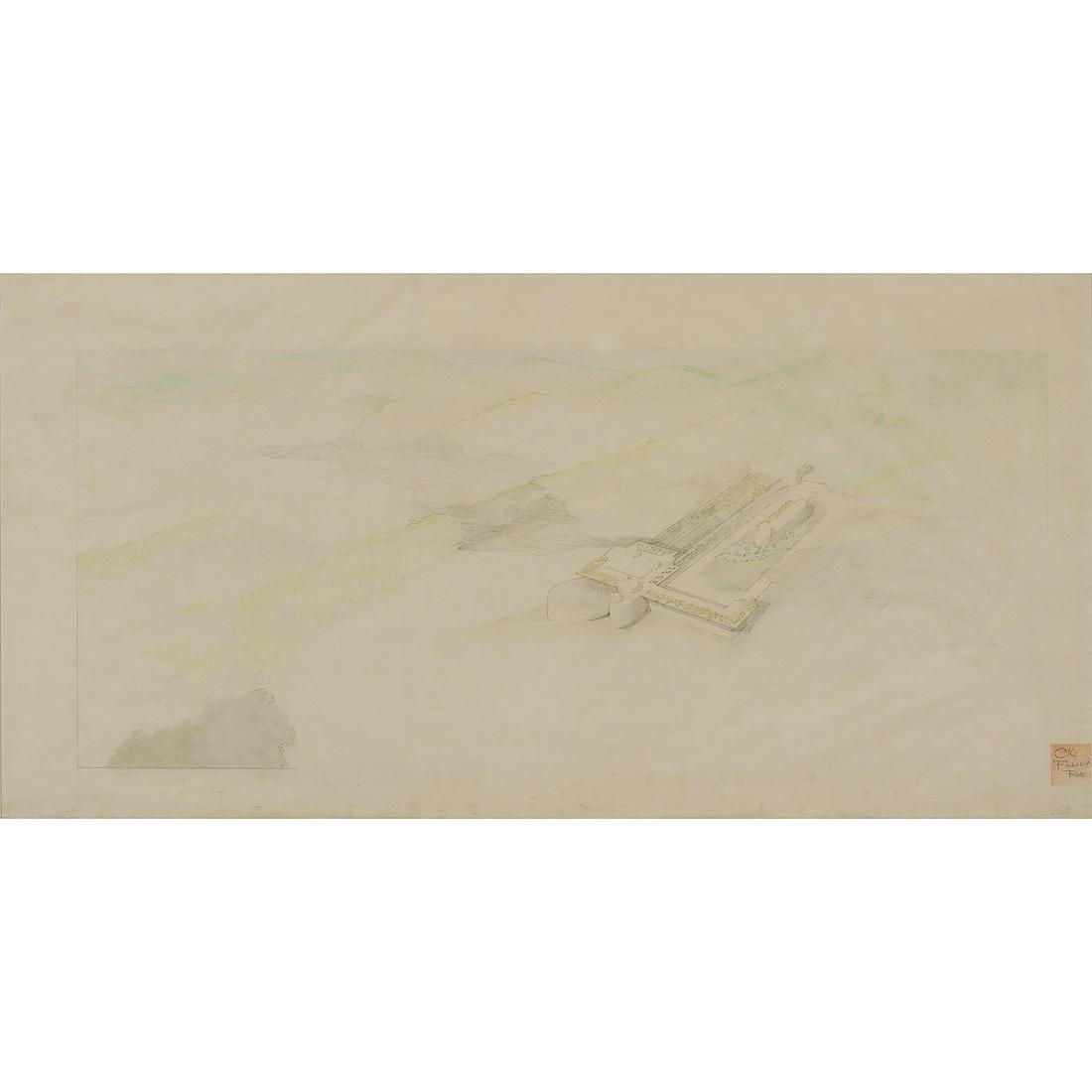 Frank L. Wright, Tenaya East Presentation Drawing (1 of 4)