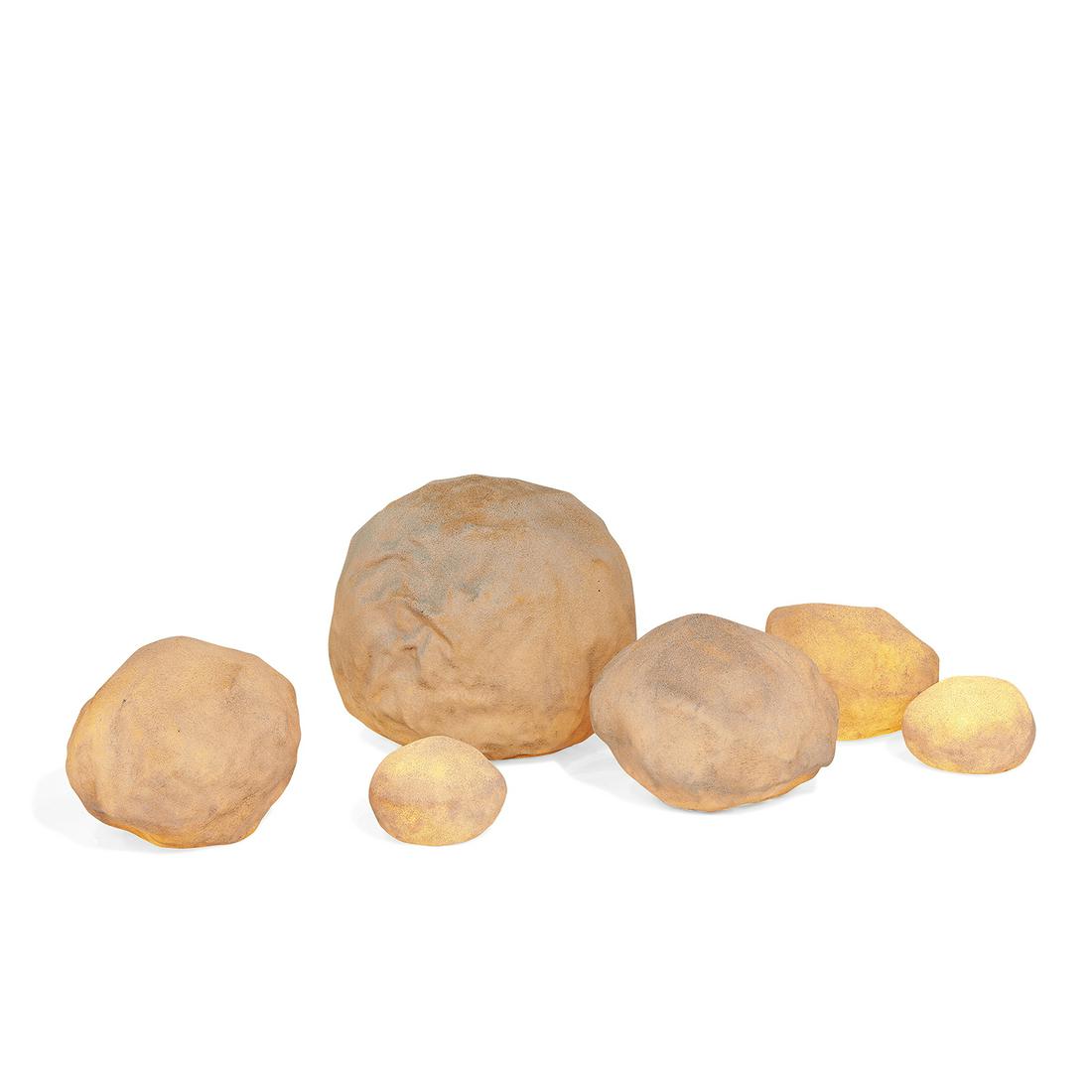 André Cazenave Moon Rock lamps, six (1 of 3)