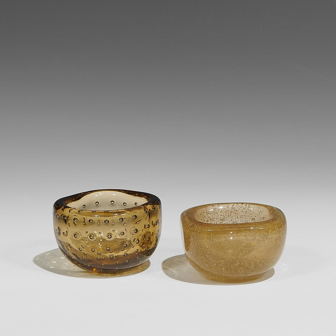 Carlo Scarpa Venini bollicine bowls, two (1 of 3)