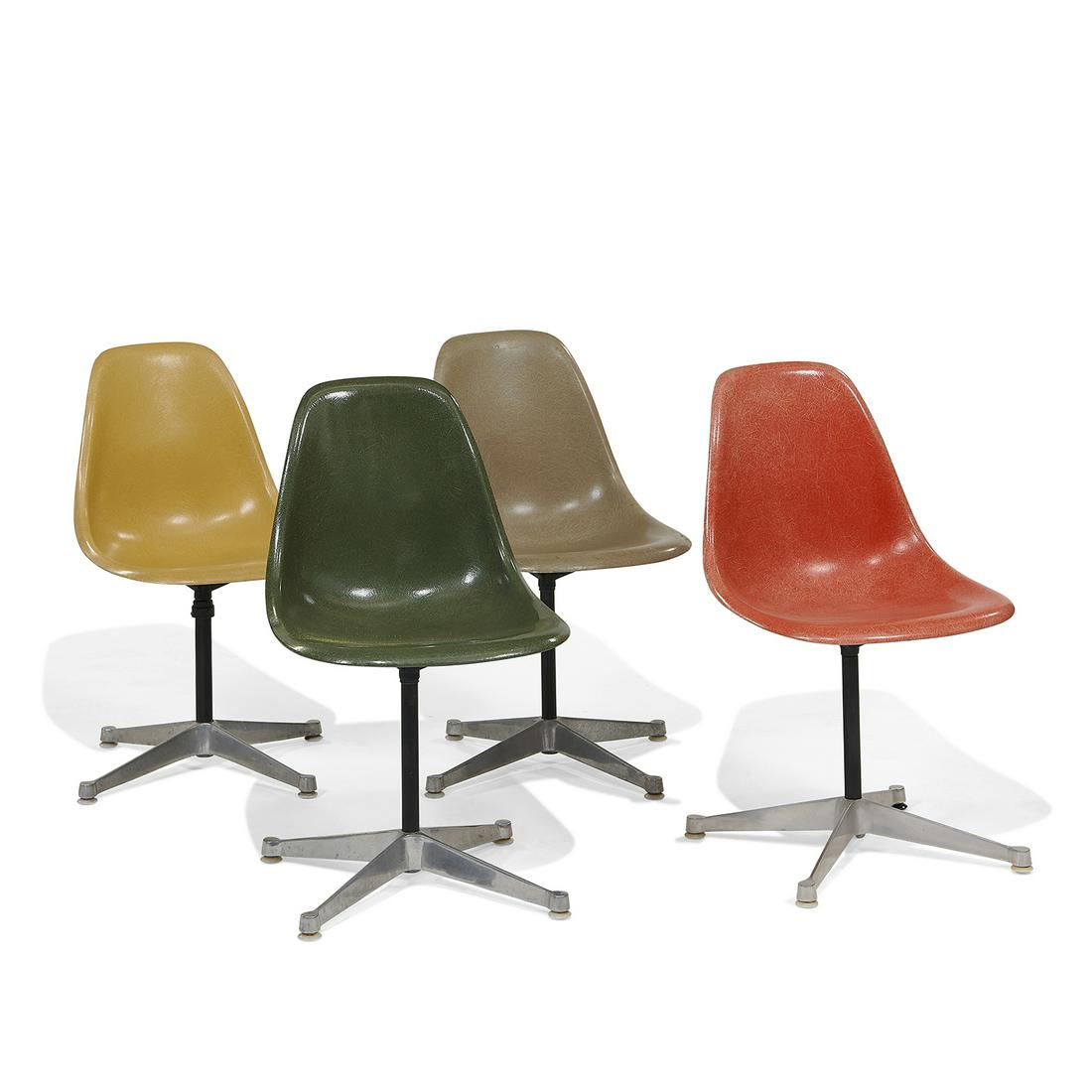 Charles & Ray Eames PSC chairs, four (1 of 2)