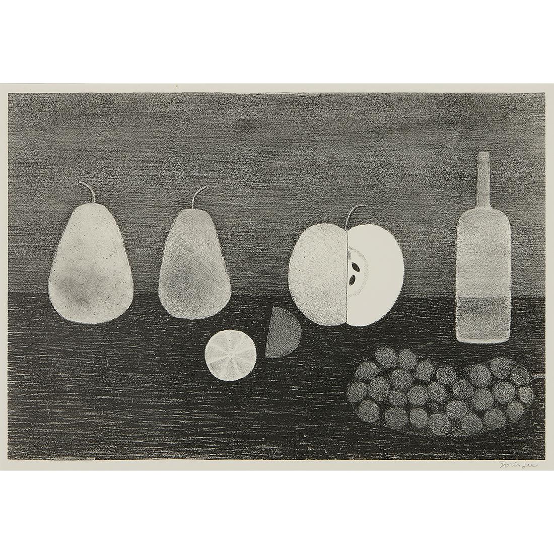 Doris Emrick Lee, Fruit Still Life, 1968: Doris Emrick Lee (American, 1905-1983) Fruit Still Life, 1968 lithograph signed in pencil lower right margin edition of 250 9 1/2" x 13 7/8"