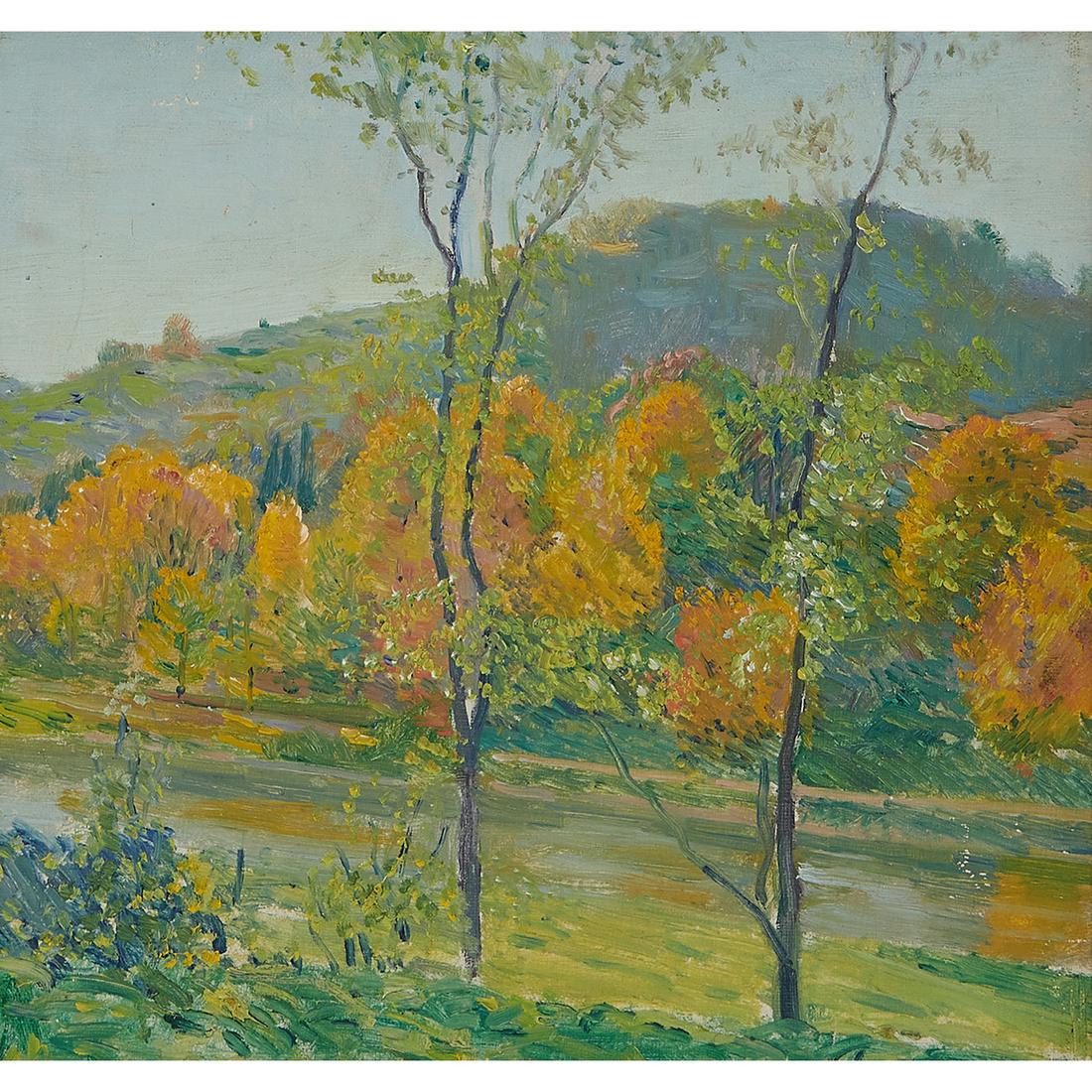 Lawton S. Parker, Landscape with Stream (1 of 2)