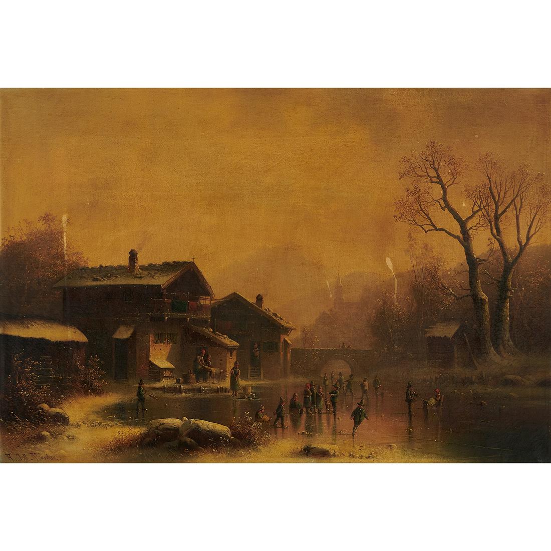 Anton Doll, Winter Village Scene, München (1 of 1)