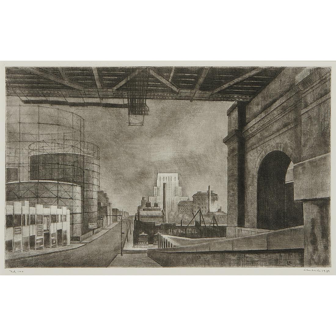 Armin Landeck, York Ave, Sunday Morning, 1939 (1 of 2)