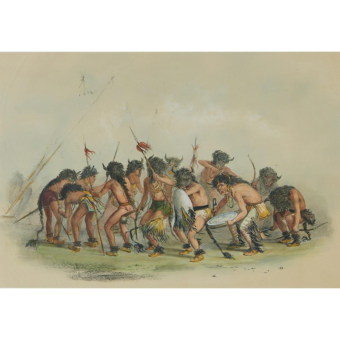George Catlin, Buffalo Dance, 1844-1845 (1 of 2)