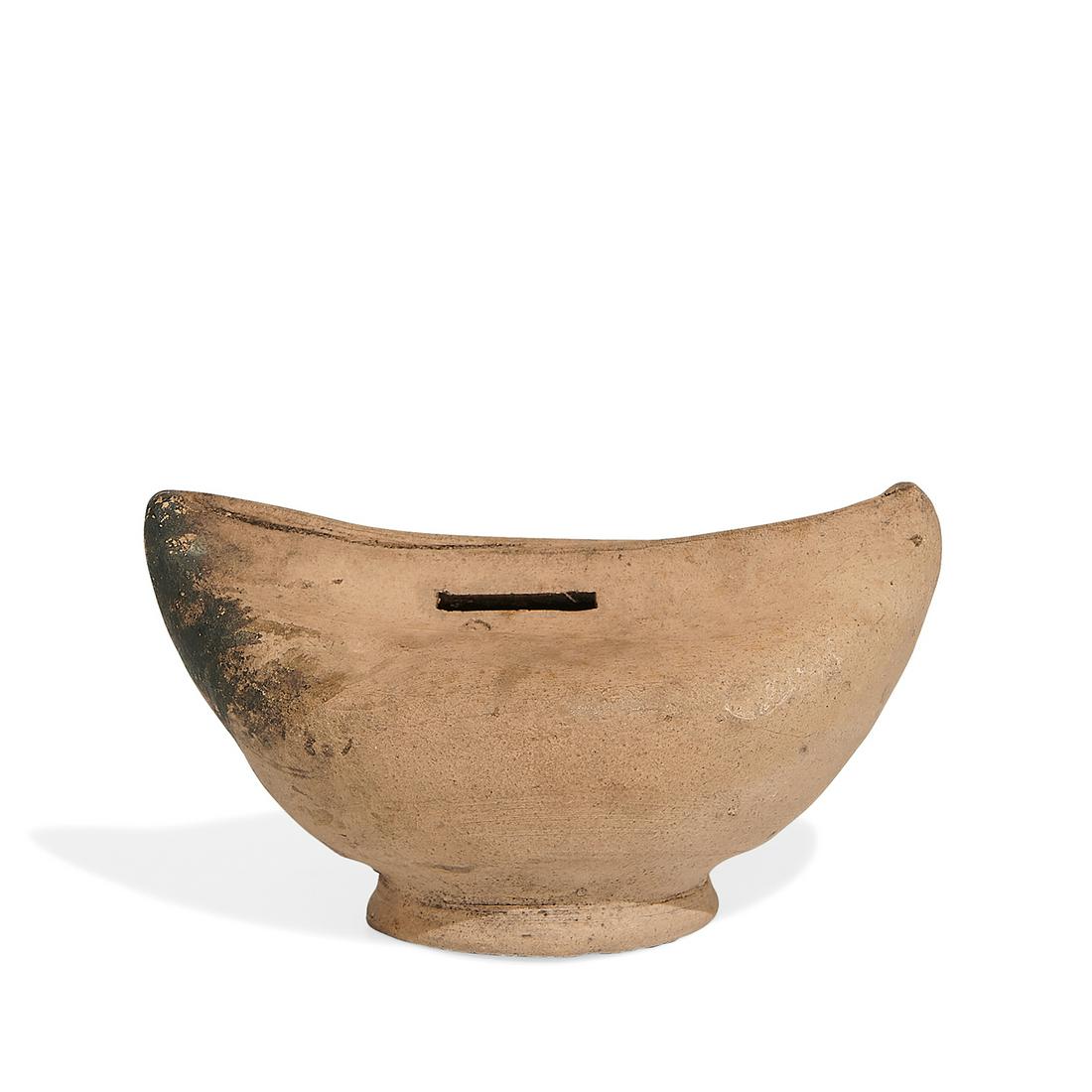 George Ohr earthenware novelty bank (1 of 9)