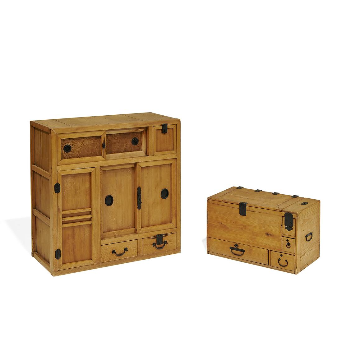 Japanese Tansu chests, two (1 of 3)