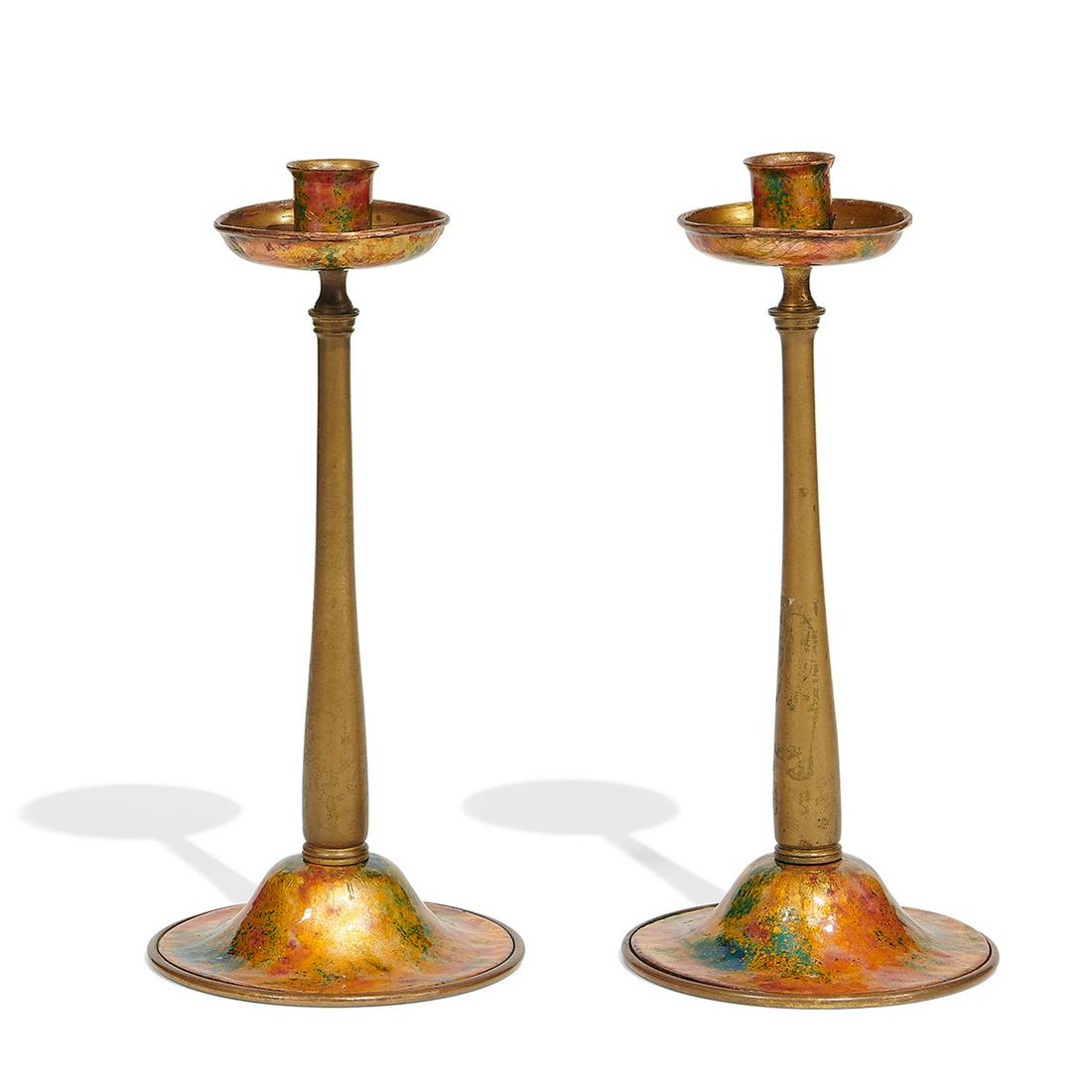 Louis C. Tiffany Furnaces, Inc. candlesticks (1 of 3)