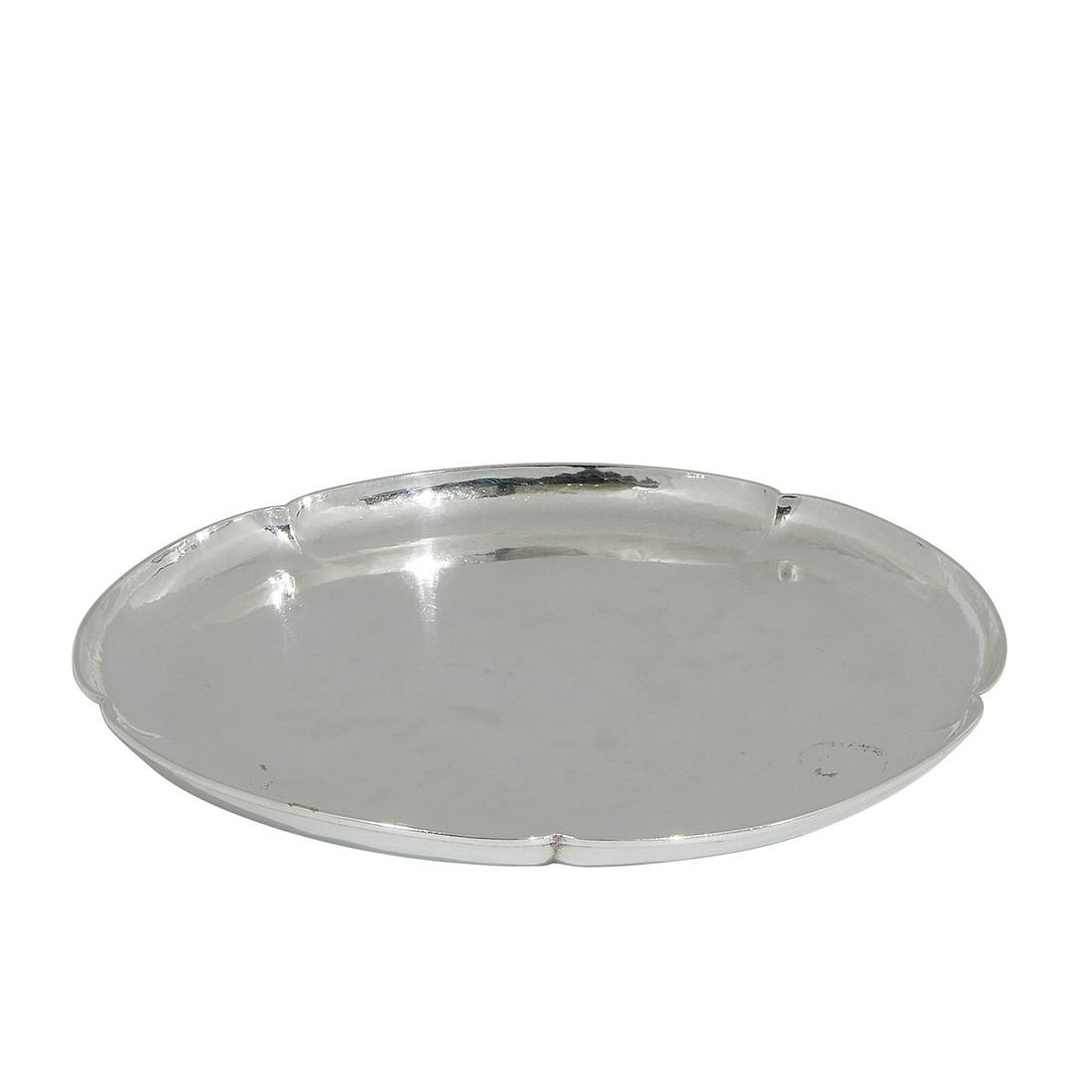 The Kalo Shop round lobed tray, #656F (1 of 2)