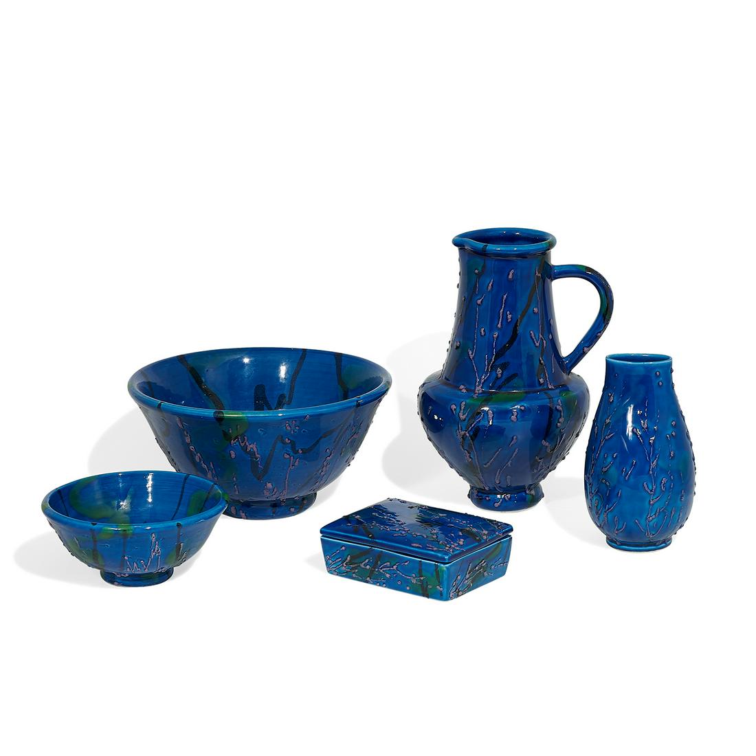 Alvino Bagni Raymor group of five articles (1 of 2)