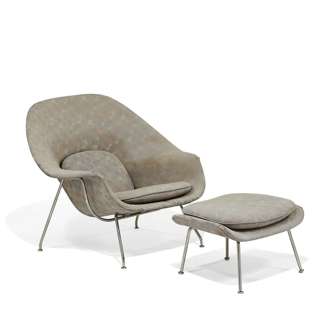 Eero Saarinen Knoll Int'l Womb lounge chair (1 of 2)