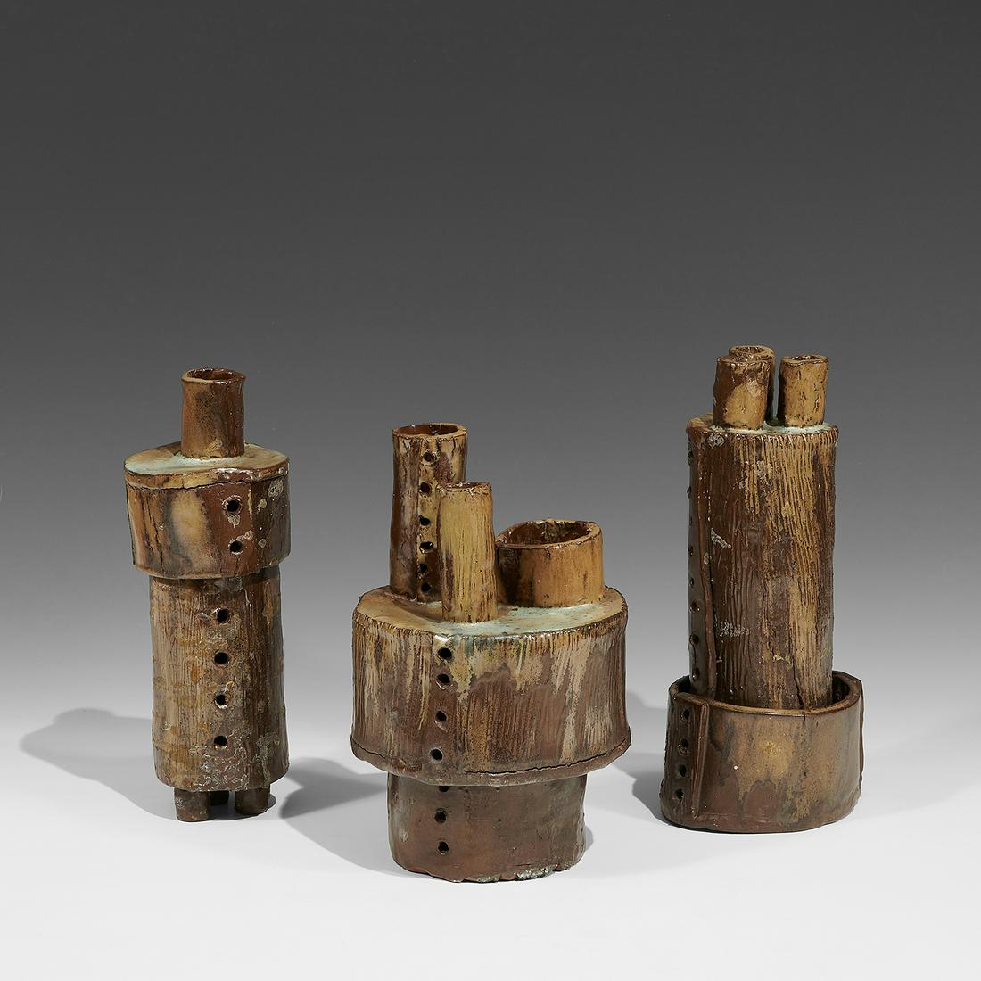 Maker Unknown group of three studio ceramics (1 of 3)