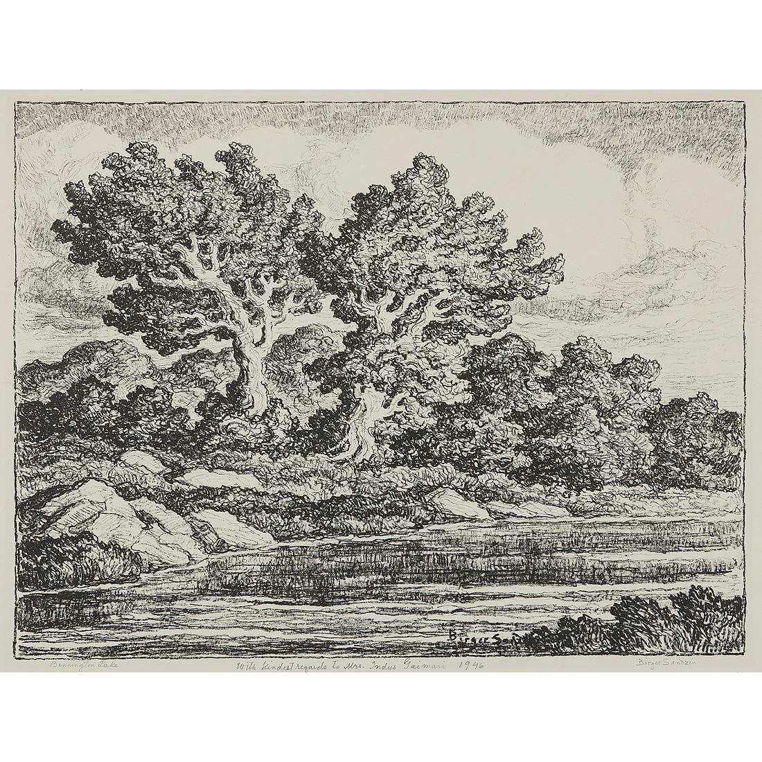 Sven Birger Sandzén, Bennington Lake, 1946 (1 of 2)