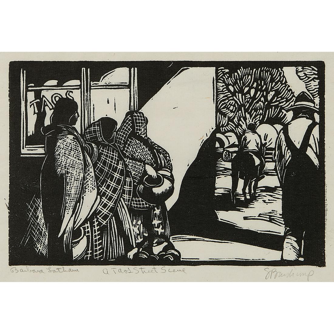 Barbara Latham, A Taos Street Scene (1 of 2)