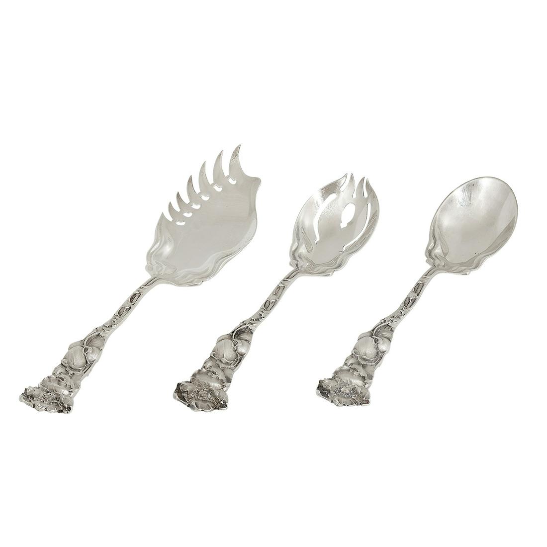 George W. Shiebler & Co. serving articles, three (1 of 4)