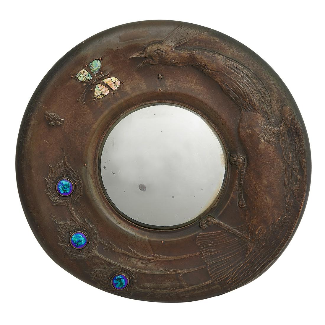 Arts & Crafts / Art Nouveau convex mirror (1 of 4)