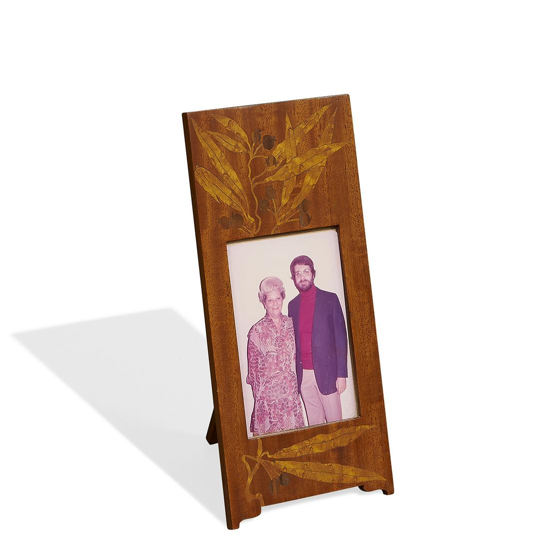 French Art Nouveau marquetry picture frame (1 of 3)