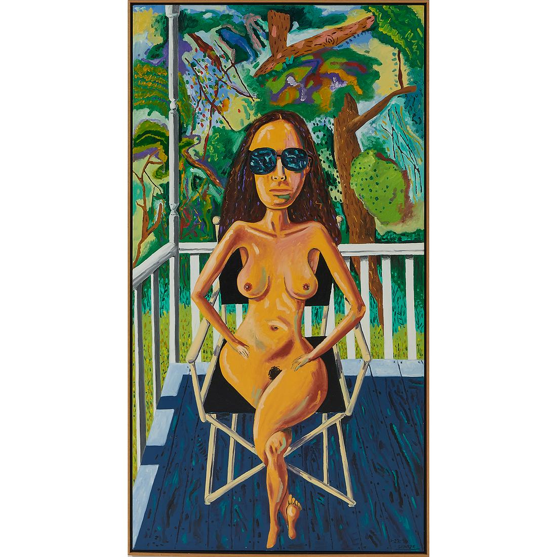 David Sharpe, Woman on Porch, 1990 (1 of 1)