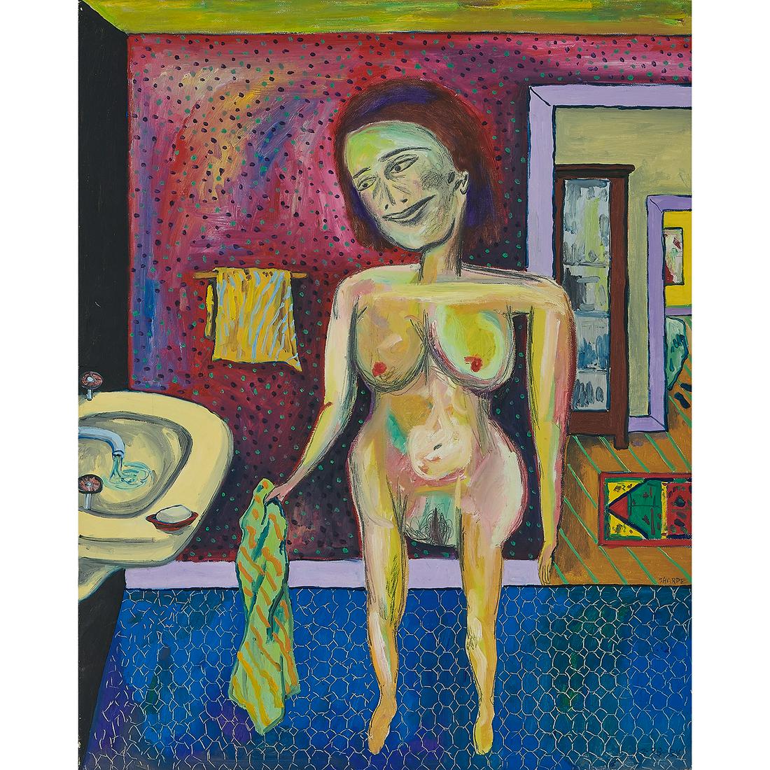 David Sharpe, Woman with Washcloth, 1984 (1 of 1)