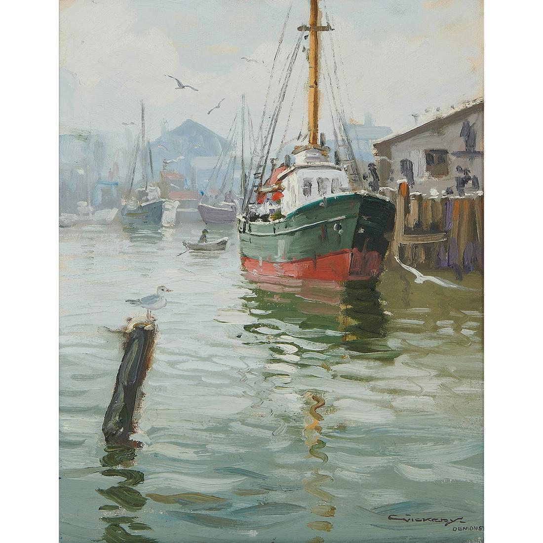 Charles Bridgeman Vickery, Harbor Scene (Demonstration) (1 of 2)