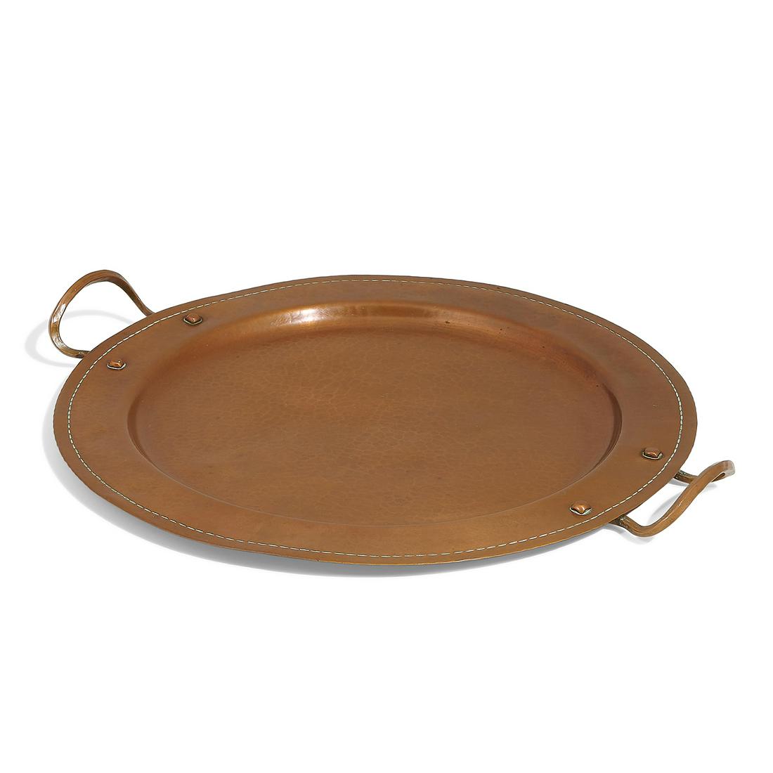 Roycroft round serving tray, #806 (1 of 4)