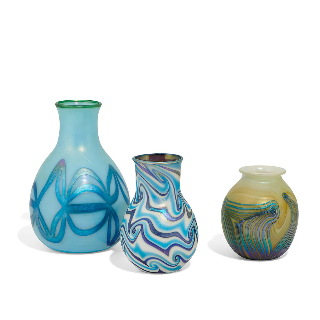 Charles Lotton, group of vases, three (1 of 3)