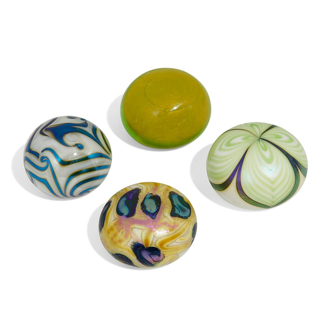 Charles Lotton, group of paperweights (1 of 3)