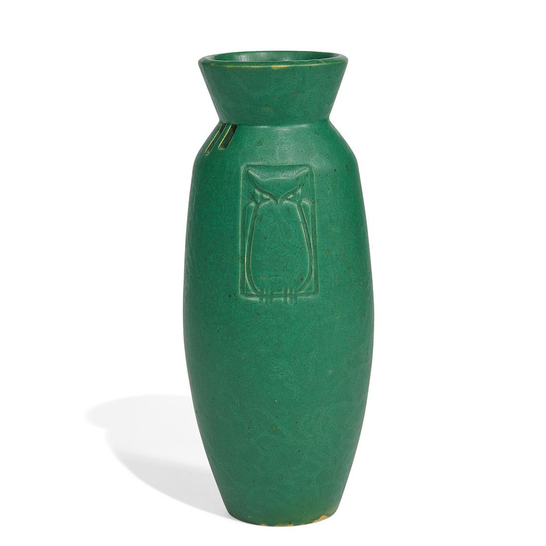 Ferock Pottery rare reticulated earthenware vase (1 of 4)