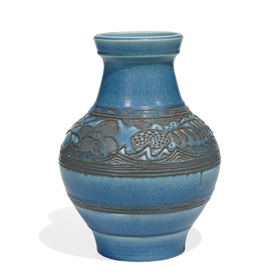 William E. Hentschel, Rookwood Pottery large vase (1 of 3)