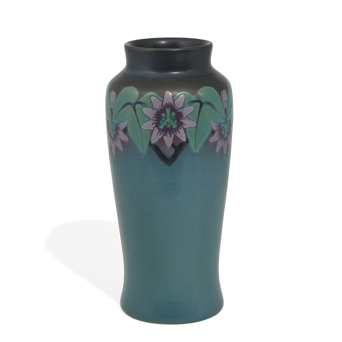 Sara Sax, Rookwood Pottery Vellum glaze vase (1 of 3)