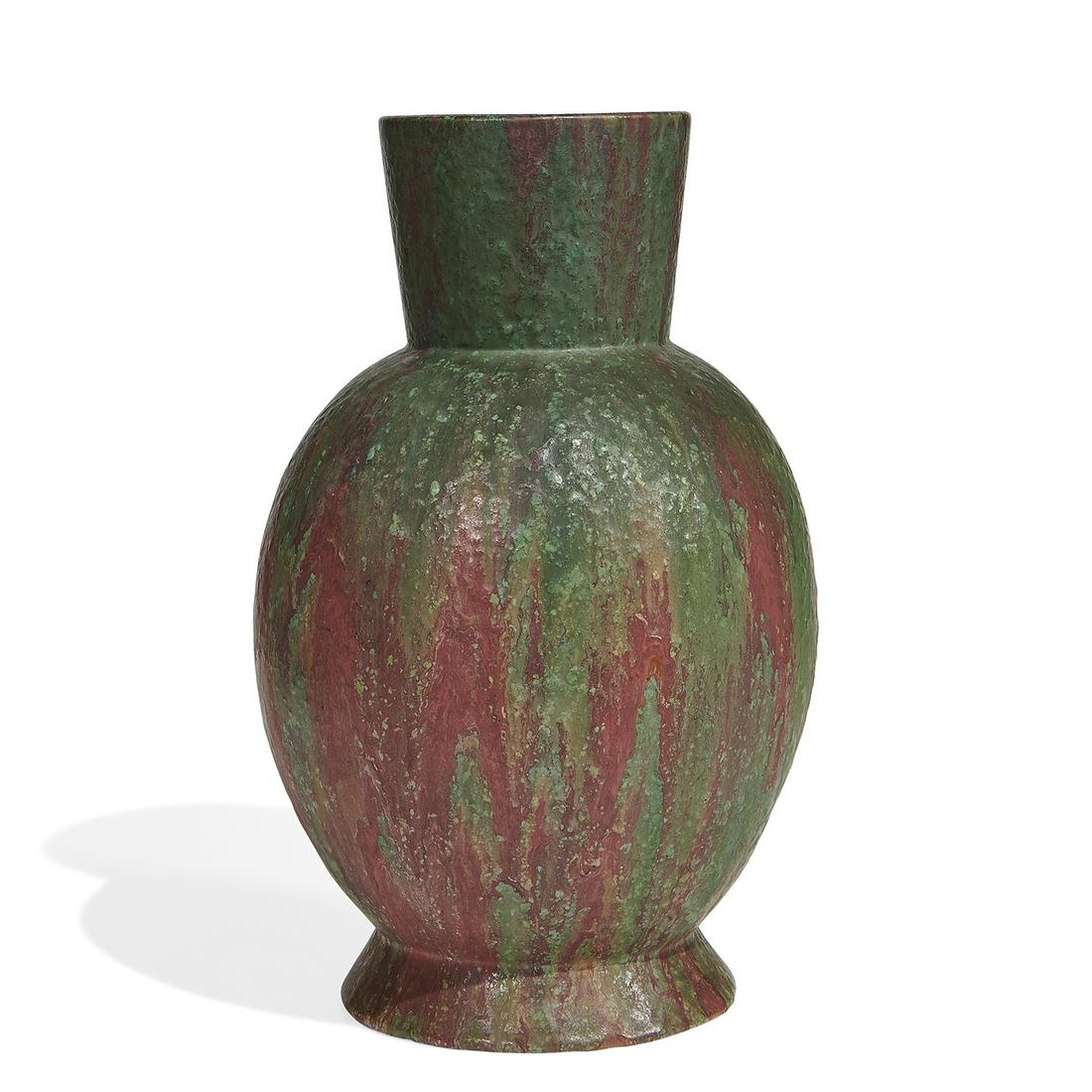 Roseville Pottery massive Carnelian II floor vase (1 of 3)