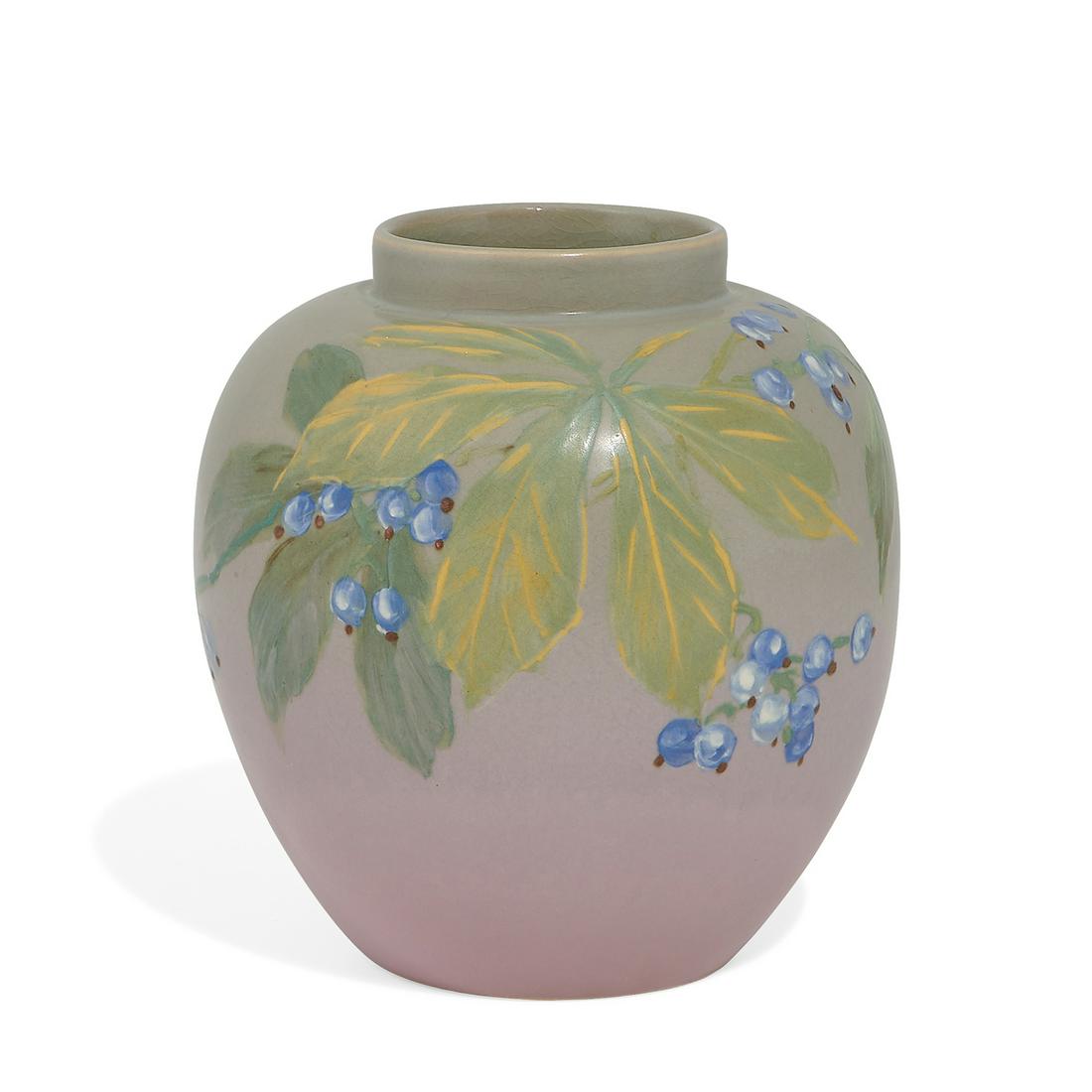 Hester Pillsbury, Weller Pottery Co. Hudson vase (1 of 6)