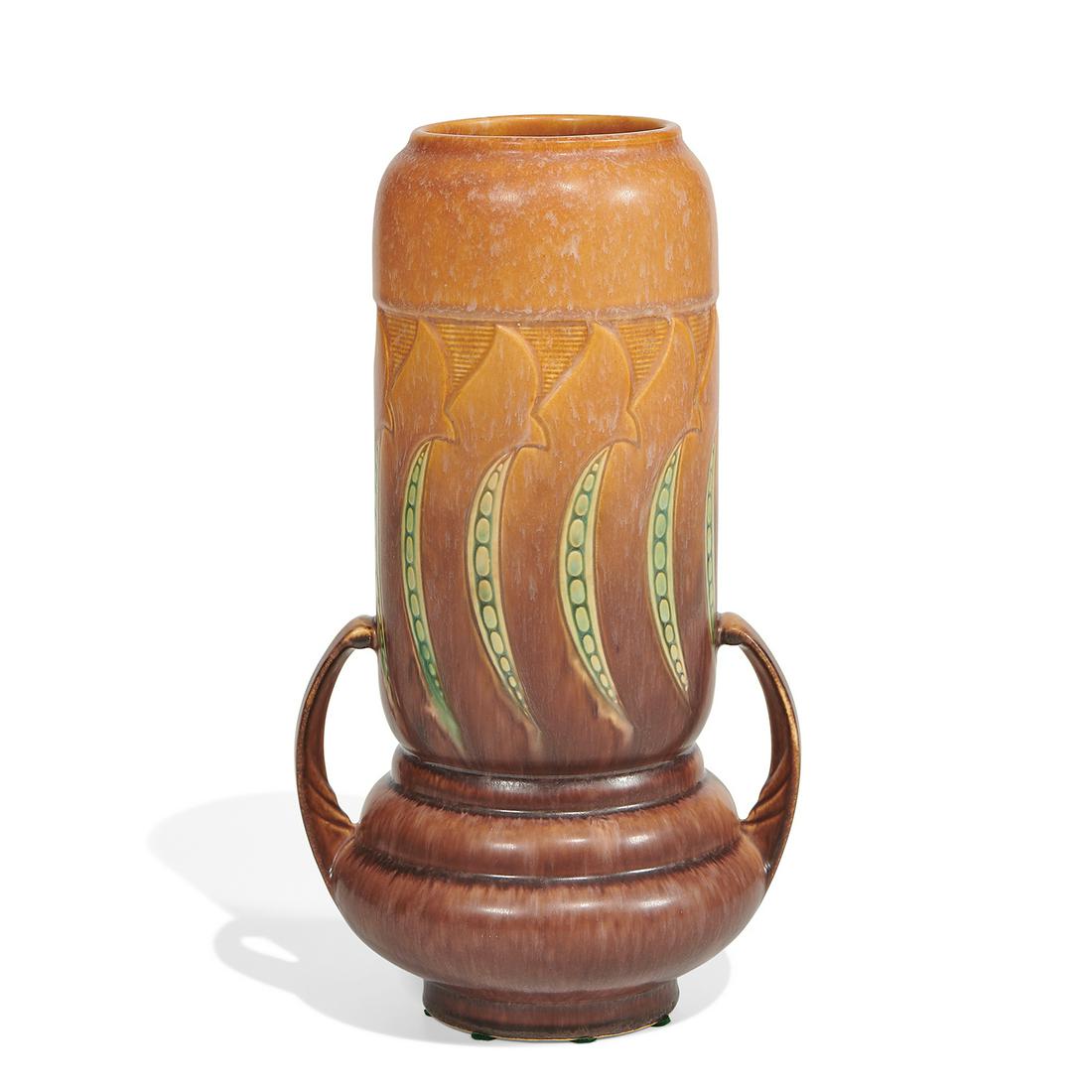 Roseville Pottery Co. Falline two-handled vase (1 of 4)