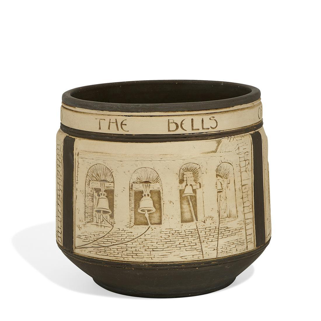 Weller Pottery Co. Claywood jardiniere (1 of 4)