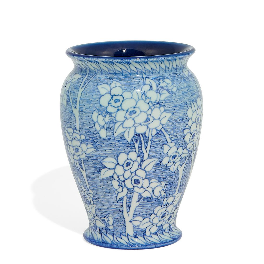 Sara Sax, Rookwood Decorated Porcelain vase (1 of 3)