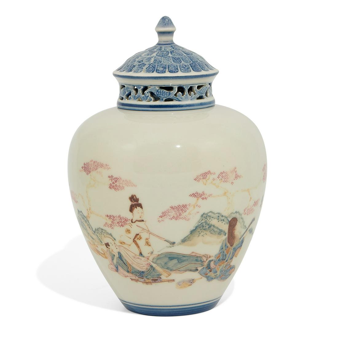 William E. Hentschel, Rookwood lidded scent jar (1 of 6)
