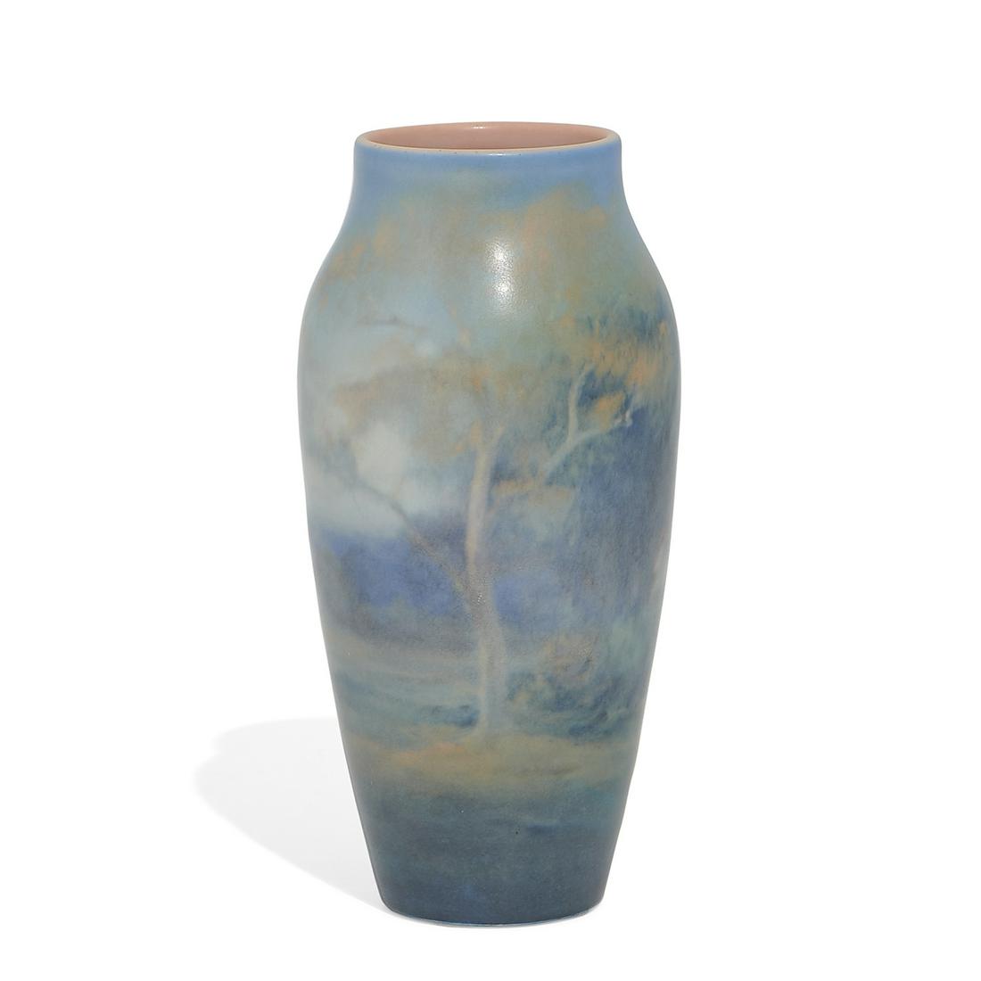 Fred Rothenbusch, Rookwood Vellum landscape vase (1 of 5)